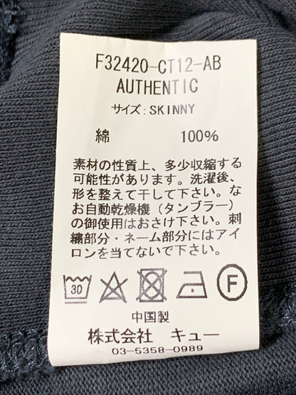 【中古品】【メンズ】 FAT エフエーティー F32420-CT12-AB AUTHENTIC L S TEE 長袖Tシャツ ロングスリーブ 142-260416-AS-6-min サイズ：SKINNY カラー：ダークグレー 万代Net店