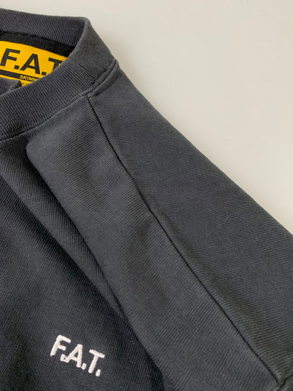 【中古品】【メンズ】 FAT エフエーティー F32420-CT12-AB AUTHENTIC L S TEE 長袖Tシャツ ロングスリーブ 142-260416-AS-6-min サイズ：SKINNY カラー：ダークグレー 万代Net店