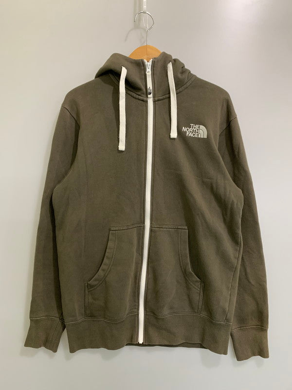 【中古品】【メンズ】 THE NORTH FACE ザ・ノースフェイス NT62130 REARVIEW FULL ZIP HOODIE フルジップパーカー 144-260416-AS-10-min サイズ：M カラー：カーキ 万代Net店