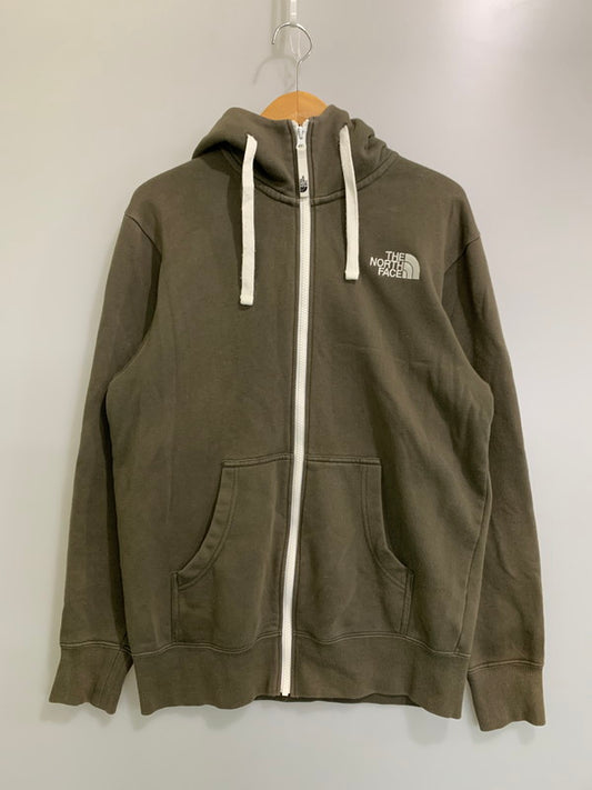 【中古品】【メンズ】 THE NORTH FACE ザ・ノースフェイス NT62130 REARVIEW FULL ZIP HOODIE フルジップパーカー 144-260416-AS-10-min サイズ：M カラー：カーキ 万代Net店