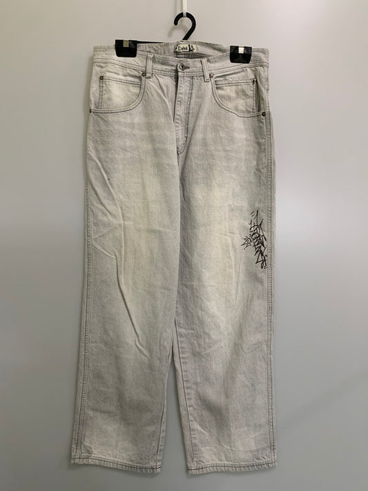 【中古品】【メンズ】 GODBODY ゴッドボディー DENIM PANTS デニムパンツ ボトムス 157-260416-AS-15-min サイズ：36/32 カラー：グレー 万代Net店