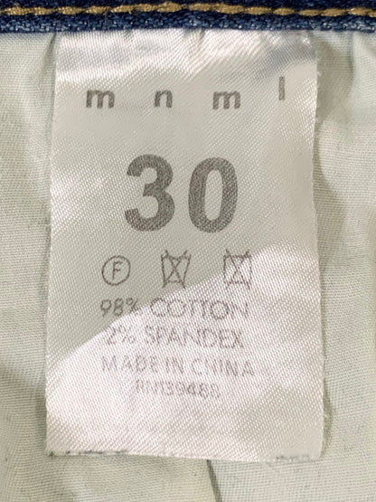 【中古品】【メンズ】 MNML ミニマル SKINNY DENIM PANTS スキニー デニムパンツ ボトムス 153-260416-AS-18-min サイズ：30 カラー：ブルー 万代Net店