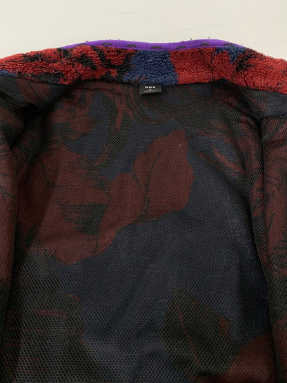 【現状渡し品】【メンズ】 HUF ハフ FL00154 SATIVA FLORAL FULL-ZIP SHERPA シェルパジャケット フリース アウター 142-260416-AS-14-min サイズ：XL カラー：レッド/ネイビー 万代Net店