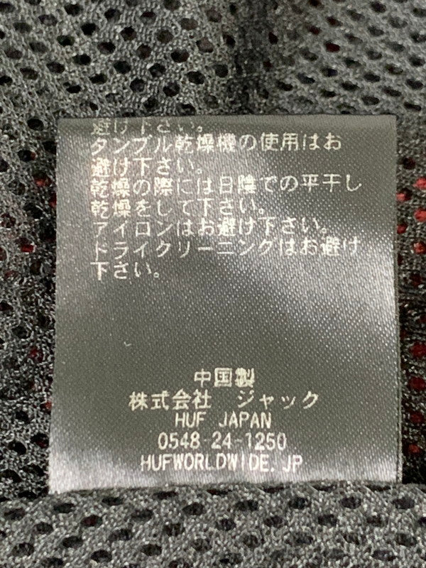【現状渡し品】【メンズ】 HUF ハフ FL00154 SATIVA FLORAL FULL-ZIP SHERPA シェルパジャケット フリース アウター 142-260416-AS-14-min サイズ：XL カラー：レッド/ネイビー 万代Net店