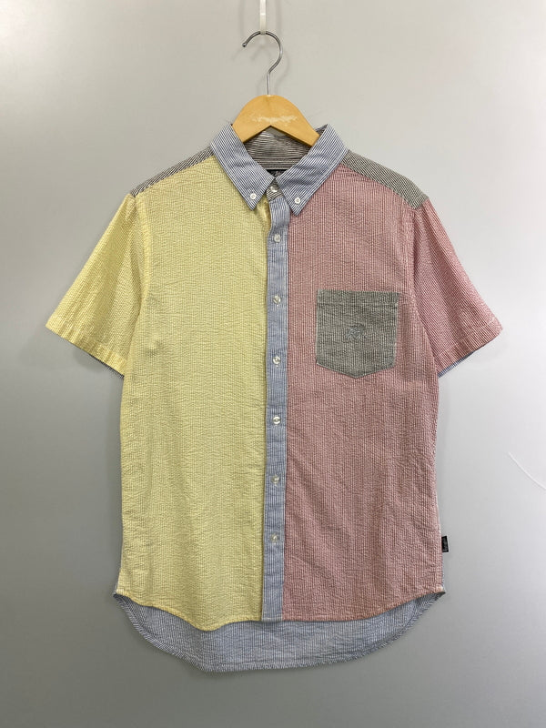 【中古品】【メンズ】 STUSSY ステューシー S/S MULTI COLOR SHIRT ショートスリーブ マルチカラーシャツ 半袖シャツ トップス 142-260626-yn-37-min サイズ：M カラー：マルチカラー 万代Net店