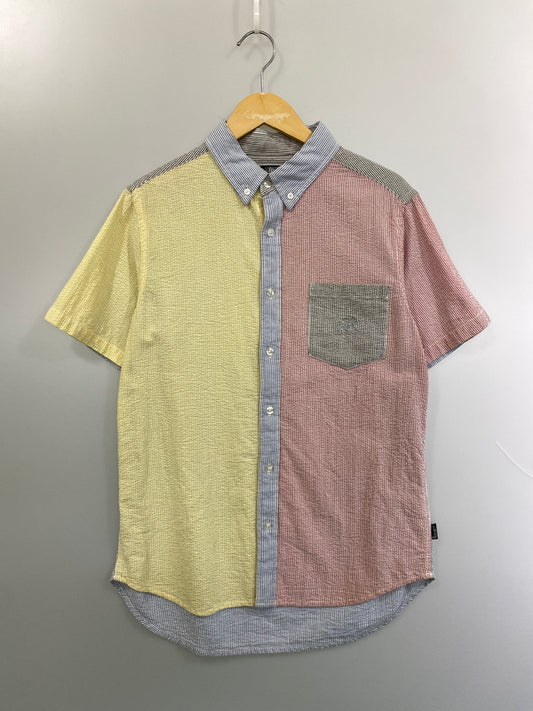 【中古品】【メンズ】 STUSSY ステューシー S/S MULTI COLOR SHIRT ショートスリーブ マルチカラーシャツ 半袖シャツ トップス 142-260626-yn-37-min サイズ：M カラー：マルチカラー 万代Net店