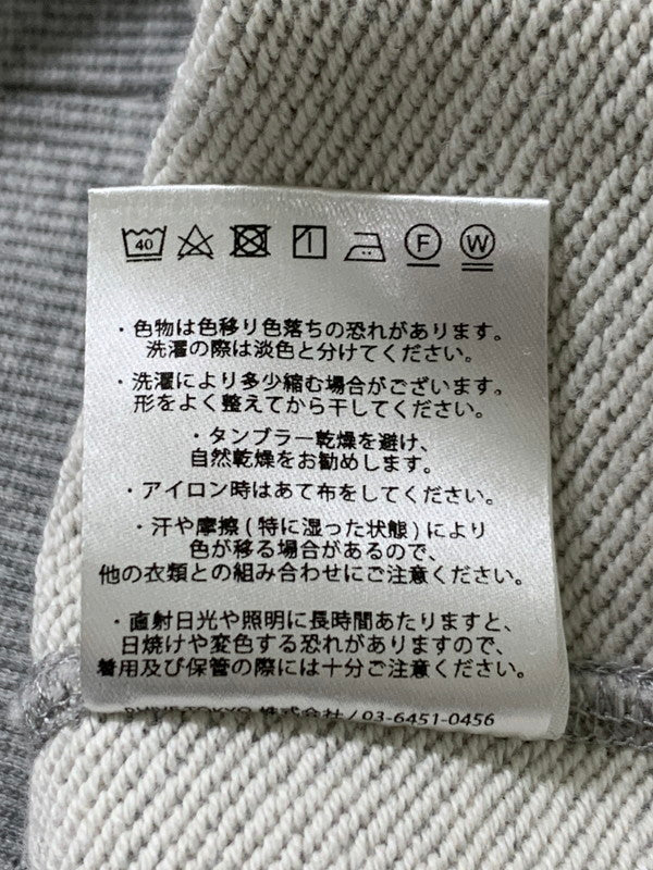 【中古美品】【メンズ】 ROARK ロアーク MEDIEVAL LOGO HOODED SWEAT フルジップパーカー 144-260416-AS-9-min サイズ：M カラー：グレー 万代Net店
