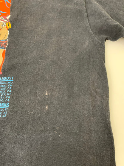 【現状渡し品】【メンズ】 HANES SPYRO GYRA TOUR TEE ヘインズタグ 半袖Tシャツ ショートスリーブ 146-260416-AS-2-min サイズ：XL カラー：ブラック 万代Net店