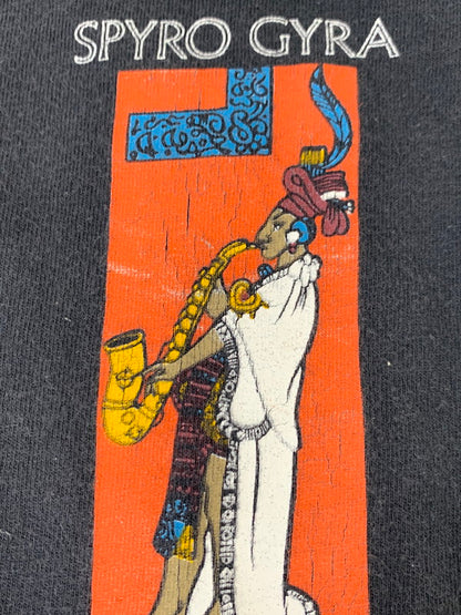 【現状渡し品】【メンズ】 HANES SPYRO GYRA TOUR TEE ヘインズタグ 半袖Tシャツ ショートスリーブ 146-260416-AS-2-min サイズ：XL カラー：ブラック 万代Net店