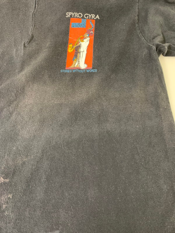【現状渡し品】【メンズ】 HANES SPYRO GYRA TOUR TEE ヘインズタグ 半袖Tシャツ ショートスリーブ 146-260416-AS-2-min サイズ：XL カラー：ブラック 万代Net店