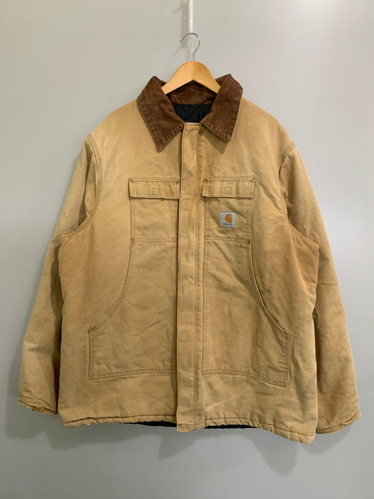 【現状渡し品】【メンズ】 Carhartt カーハート TRADITIONAL DUCK JACKET トラディショナル ダック ジャケット メンズ アウター 146-260414-KS-14-min サイズ：不明 カラー：ベージュ 万代Net店