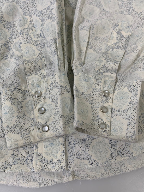 【中古品】【メンズ】 WESTERN FASHION WESTERN SHIRT ウェスタンシャツ 長袖シャツ ロングスリーブ 146-260416-AS-12-min サイズ：下記参照 カラー：ベージュ/ブルー 万代Net店