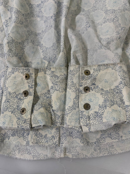 【中古品】【メンズ】 WESTERN FASHION WESTERN SHIRT ウェスタンシャツ 長袖シャツ ロングスリーブ 146-260416-AS-12-min サイズ：下記参照 カラー：ベージュ/ブルー 万代Net店