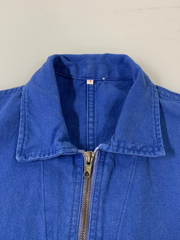 【現状渡し品】【メンズ】 ADOLPHE LAFONT アドルフラフォン VINTAGE EURO WORK 60S-70S ECLAIR ZIP オールインワン ヴィンテージ つなぎ 157-260416-AS-1-min サイズ：1 カラー：ブルー 万代Net店