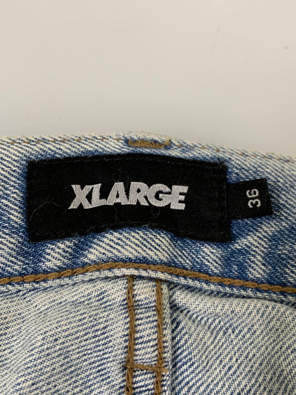 【中古品】【メンズ】 XLARGE エクストララージ 101253031015 OLD ENGLISH DENIM PANTS デニムパンツ ボトムス 153-260416-AS-19-min サイズ：36 カラー：ライトインディゴ 万代Net店