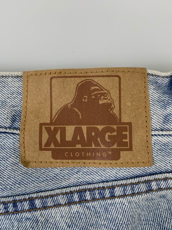 【中古品】【メンズ】 XLARGE エクストララージ 101253031015 OLD ENGLISH DENIM PANTS デニムパンツ ボトムス 153-260416-AS-19-min サイズ：36 カラー：ライトインディゴ 万代Net店