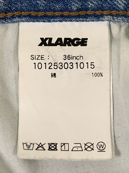 【中古品】【メンズ】 XLARGE エクストララージ 101253031015 OLD ENGLISH DENIM PANTS デニムパンツ ボトムス 153-260416-AS-19-min サイズ：36 カラー：ライトインディゴ 万代Net店