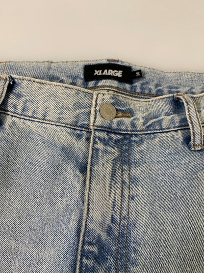 【中古品】【メンズ】 XLARGE エクストララージ 101253031015 OLD ENGLISH DENIM PANTS デニムパンツ ボトムス 153-260416-AS-19-min サイズ：36 カラー：ライトインディゴ 万代Net店
