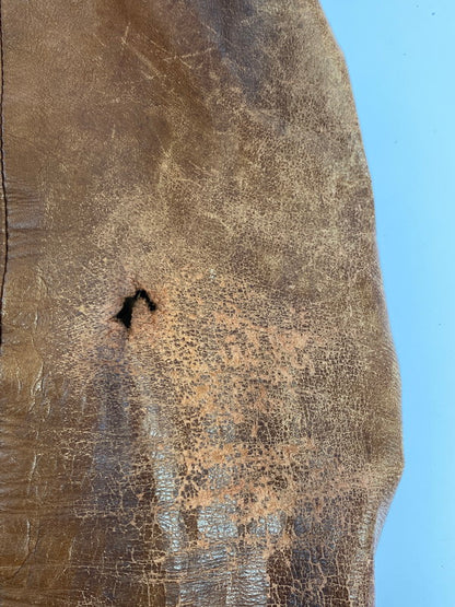【現状渡し品】【メンズ】 SAXONY サクソニー LEATHER JACKET レザージャケット メンズ アウター 146-260410-KS-21-min サイズ：不明 カラー：ブラウン 万代Net店