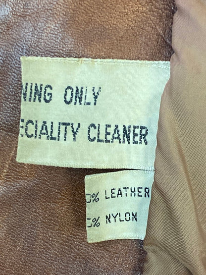 【現状渡し品】【メンズ】 SAXONY サクソニー LEATHER JACKET レザージャケット メンズ アウター 146-260410-KS-21-min サイズ：不明 カラー：ブラウン 万代Net店