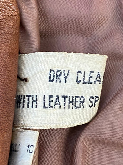 【現状渡し品】【メンズ】 SAXONY サクソニー LEATHER JACKET レザージャケット メンズ アウター 146-260410-KS-21-min サイズ：不明 カラー：ブラウン 万代Net店