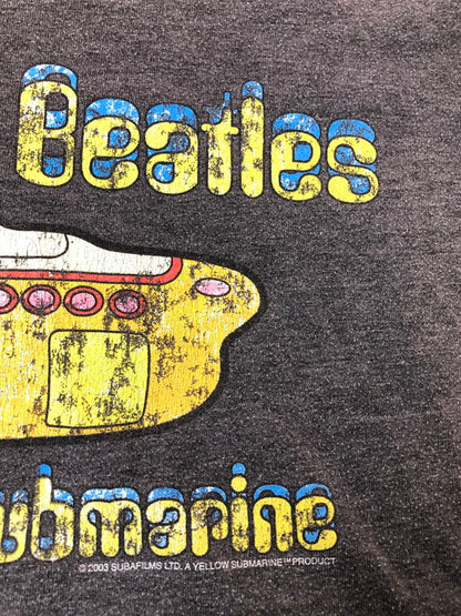 【現状渡し品】【メンズ】 THE BEATLES YELLOW SUBMARINE TEE ビートルズ 半袖Tシャツ ショートスリーブ 146-260415-AS-26-min サイズ：下記参照 カラー：グレー 万代Net店
