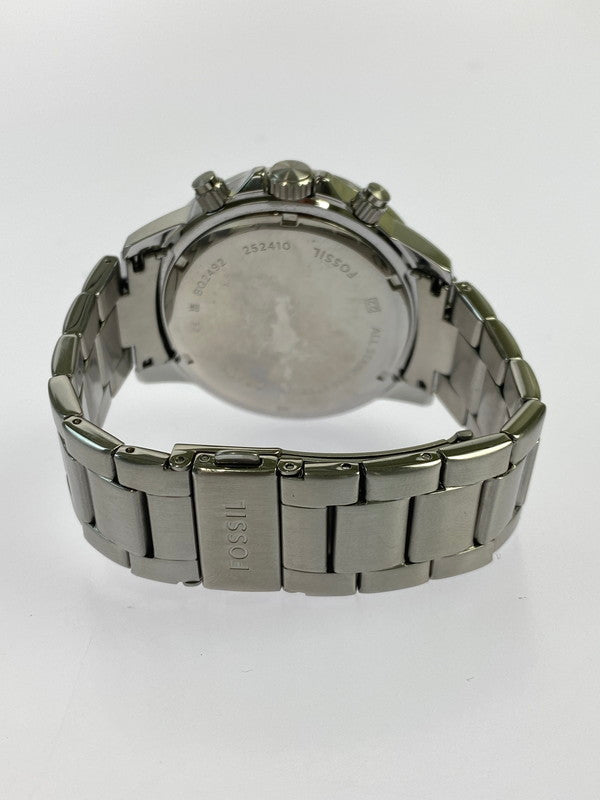 【中古品】【メンズ】 FOSSIL フォッシル MM BANNON アナログ クオーツ腕時計 BQ2492 ミリ バノン 腕時計 197-260413-KS-02-min カラー：シルバー 万代Net店