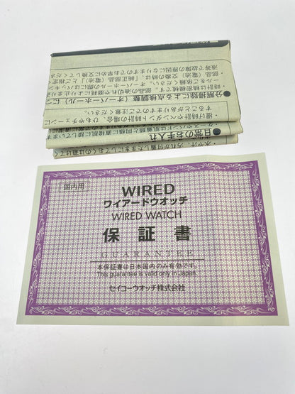 【中古品】【メンズ】 WIRED ワイアード REFLECTION 7T92-0RH0 クォーツ腕時計 198-260417-yn-22-min カラー：ブラック/ブルー 万代Net店