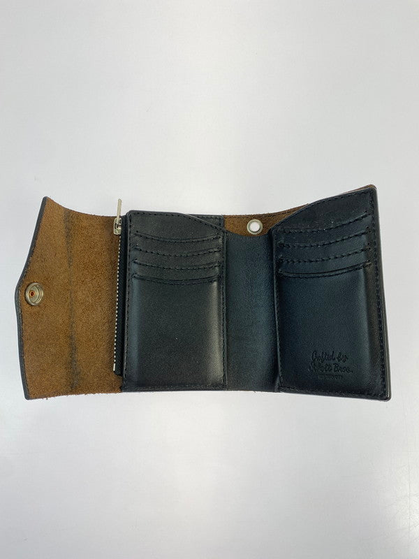 【中古品】【メンズ】 schott ショット LEATHER WALLET レザー ウォレット 財布 200-260413-KS-03-min カラー：ブラック 万代Net店