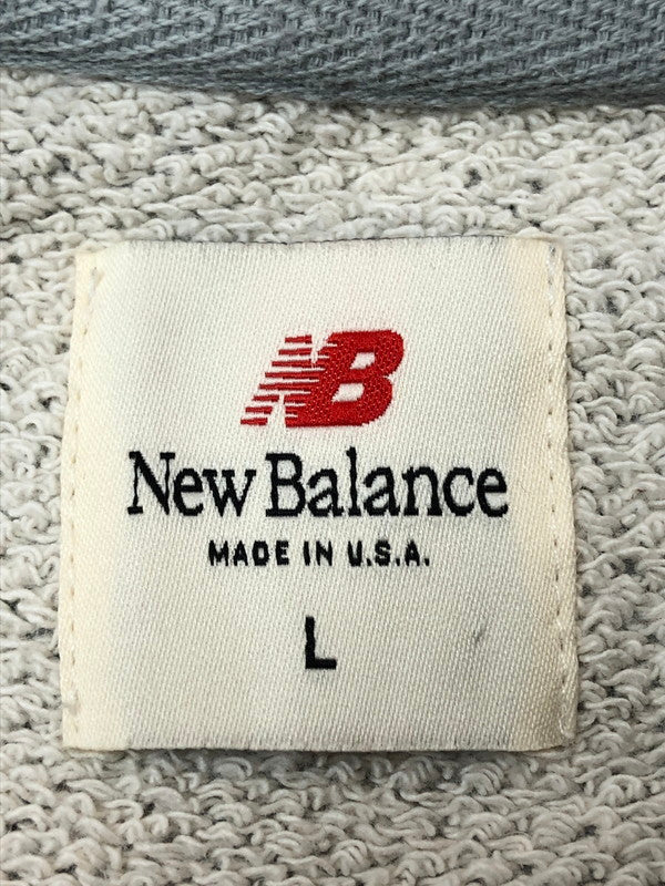 【中古品】【メンズ】 NEW BALANCE ニューバランス MT21541 NB MADE CREW SWEATSHIRT スウェットシャツ クルーネック 148-260415-AS-32-min サイズ：L カラー：グレー 万代Net店