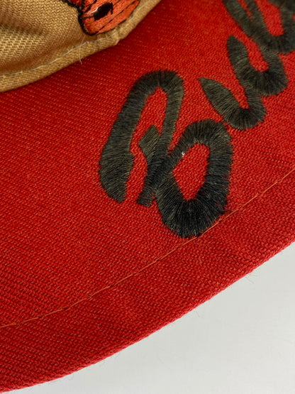 【中古品】【メンズ】 USED 90S CHICAGO BULLS MULTI COLOR SNAPBACK CAP キャップ 帽子 185-260415-AS-45-min カラー：ベージュ/レッド 万代Net店
