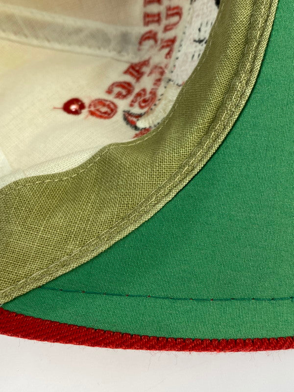 【中古品】【メンズ】 USED 90S CHICAGO BULLS MULTI COLOR SNAPBACK CAP キャップ 帽子 185-260415-AS-45-min カラー：ベージュ/レッド 万代Net店