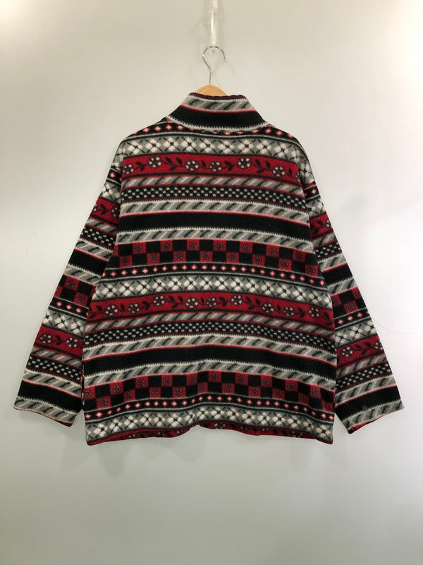 【中古品】【メンズ】 ALFRED DUNNER アルフレッドダナー フリースジャケット 146-260423-zi-14-min サイズ：L カラー：レッド/ブラック/グレー系 万代Net店