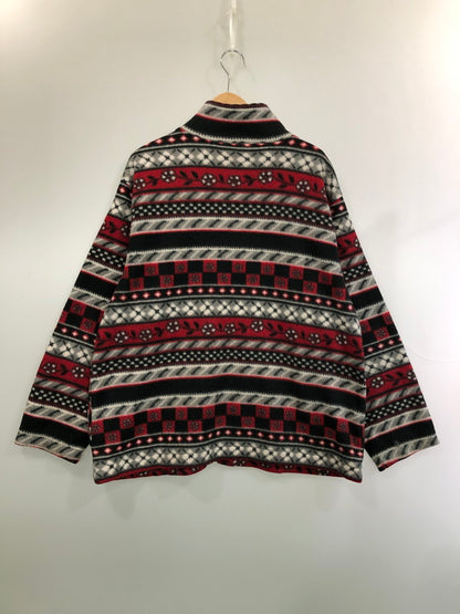 【中古品】【メンズ】 ALFRED DUNNER アルフレッドダナー フリースジャケット 146-260423-zi-14-min サイズ：L カラー：レッド/ブラック/グレー系 万代Net店