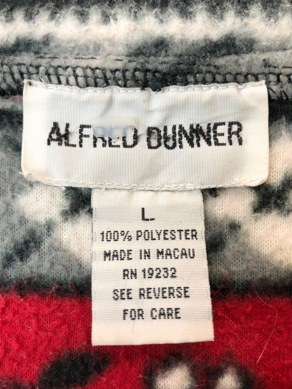 【中古品】【メンズ】 ALFRED DUNNER アルフレッドダナー フリースジャケット 146-260423-zi-14-min サイズ：L カラー：レッド/ブラック/グレー系 万代Net店