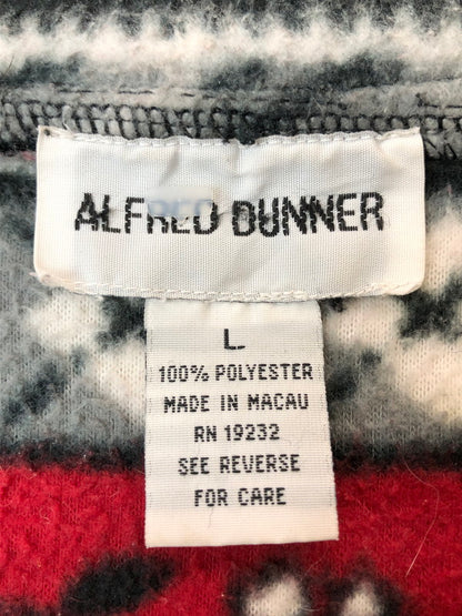 【中古品】【メンズ】 ALFRED DUNNER アルフレッドダナー フリースジャケット 146-260423-zi-14-min サイズ：L カラー：レッド/ブラック/グレー系 万代Net店