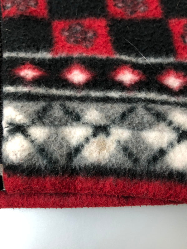 【中古品】【メンズ】 ALFRED DUNNER アルフレッドダナー フリースジャケット 146-260423-zi-14-min サイズ：L カラー：レッド/ブラック/グレー系 万代Net店