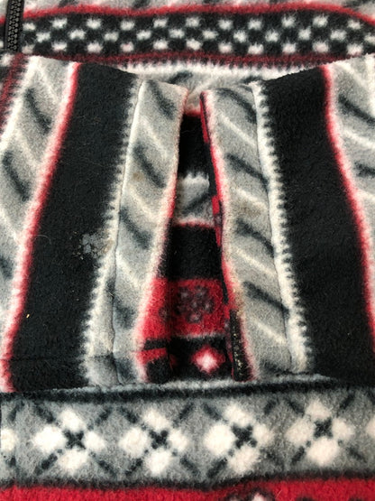 【中古品】【メンズ】 ALFRED DUNNER アルフレッドダナー フリースジャケット 146-260423-zi-14-min サイズ：L カラー：レッド/ブラック/グレー系 万代Net店