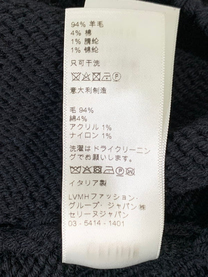 【中古品】【メンズ】 CELINE セリーヌ 21SS 2A43L717M ピエロ ボクシー クルーネック セーターニット トップス 141-260412-SH-05-min サイズ：XL カラー：ブラック 万代Net店