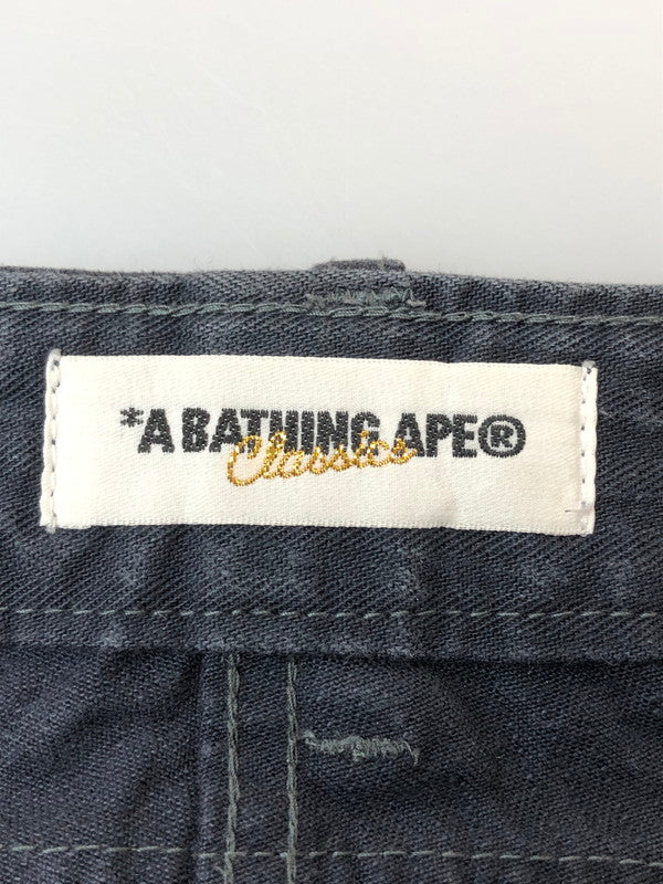 【中古品】【メンズ】 A BATHING APE アベイシングエイプ CARGO SHORT カーゴ ショートパンツ ボトムス 153-260415-AS-11-min サイズ：M カラー：ダークネイビー(色あせ) 万代Net店
