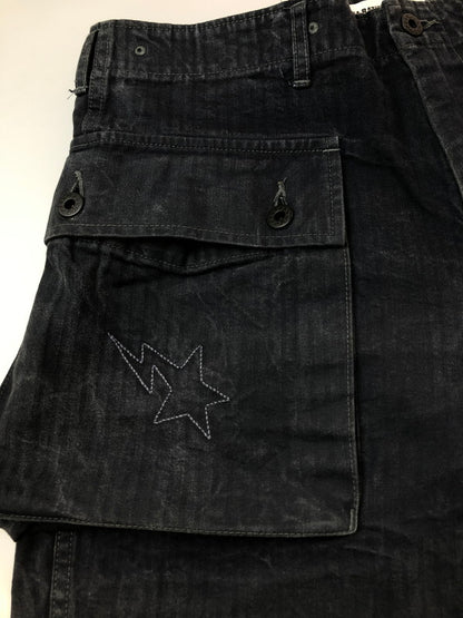 【中古品】【メンズ】 A BATHING APE アベイシングエイプ CARGO SHORT カーゴ ショートパンツ ボトムス 153-260415-AS-11-min サイズ：M カラー：ダークネイビー(色あせ) 万代Net店