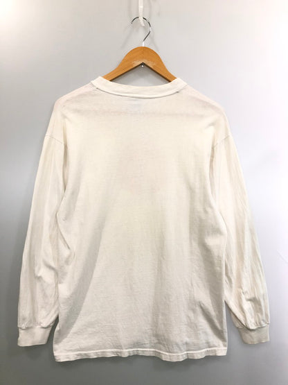 【現状渡し品】【メンズ】 A BATHING APE アベイシングエイプ 90S APE GENERAL L S TEE 長袖Tシャツ ロングスリーブ 142-260415-AS-20-min サイズ：M カラー：ホワイト 万代Net店