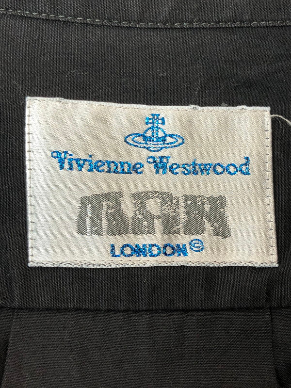 【中古品】【メンズ】 Vivienne WestwoodMAN ヴィヴィアンウエストウッドマン 90S SHIRT 長袖シャツ ロングスリーブ 141-260415-AS-6-min サイズ：2 カラー：ブラック 万代Net店