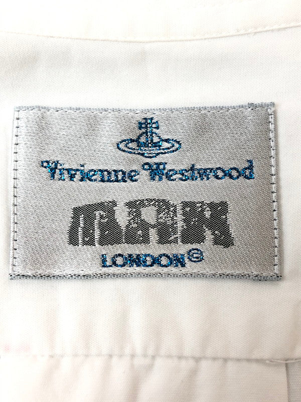 【中古品】【メンズ】 Vivienne WestwoodMAN ヴィヴィアンウエストウッドマン 90S SHIRT 長袖シャツ ロングスリーブ 141-260415-AS-5-min サイズ：2 カラー：ホワイト 万代Net店