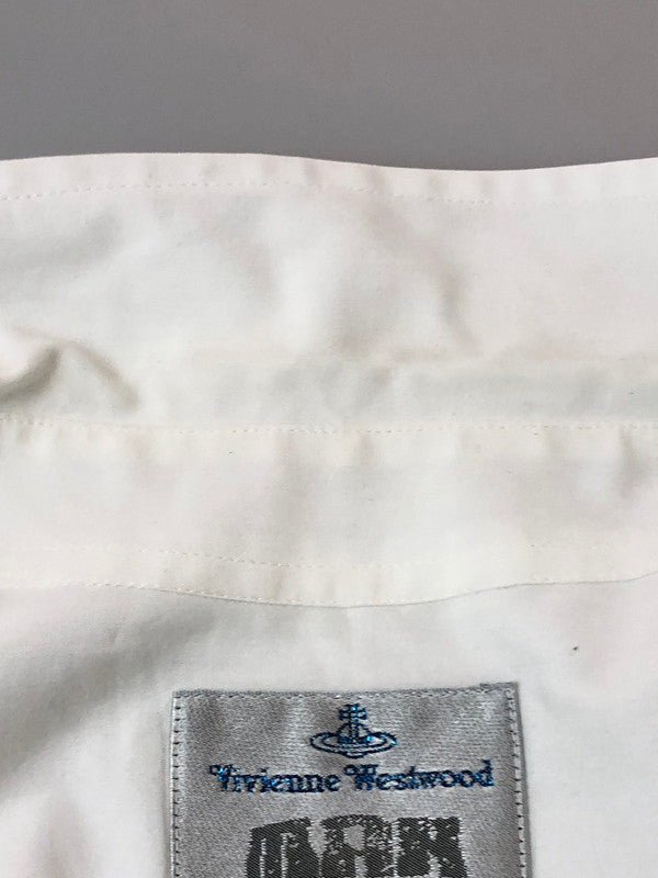 【中古品】【メンズ】 Vivienne WestwoodMAN ヴィヴィアンウエストウッドマン 90S SHIRT 長袖シャツ ロングスリーブ 141-260415-AS-5-min サイズ：2 カラー：ホワイト 万代Net店