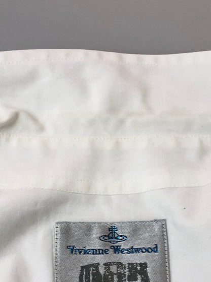 【中古品】【メンズ】 Vivienne WestwoodMAN ヴィヴィアンウエストウッドマン 90S SHIRT 長袖シャツ ロングスリーブ 141-260415-AS-5-min サイズ：2 カラー：ホワイト 万代Net店