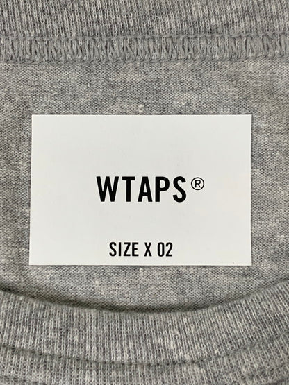 【中古美品】【メンズ】 WTAPS ダブルタップス ACADEMY LS CTPL LS TEE 252ATDT-CSM14 アカデミー エルエス シーティーピーエル エルエス ティー 長袖 カットソー メンズ トップス 142-260414-KS-15-min サイズ：02 カラー：グレー 万代Net店
