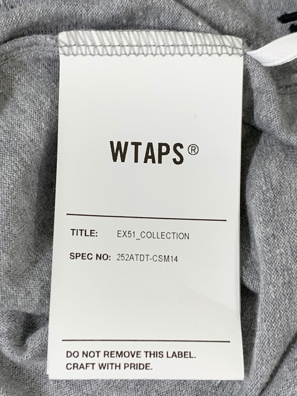 【中古美品】【メンズ】 WTAPS ダブルタップス ACADEMY LS CTPL LS TEE 252ATDT-CSM14 アカデミー エルエス シーティーピーエル エルエス ティー 長袖 カットソー メンズ トップス 142-260414-KS-15-min サイズ：02 カラー：グレー 万代Net店