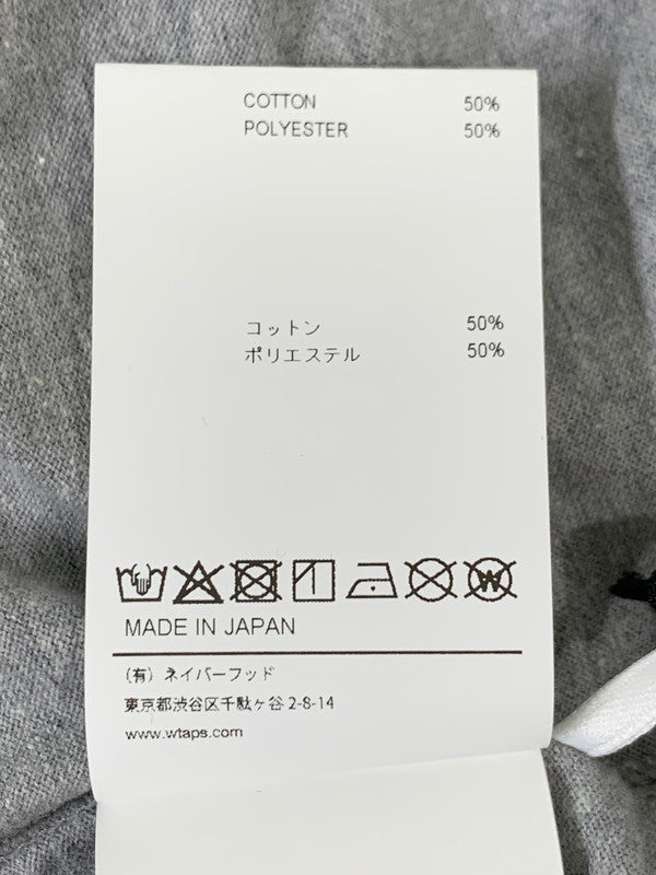 【中古美品】【メンズ】 WTAPS ダブルタップス ACADEMY LS CTPL LS TEE 252ATDT-CSM14 アカデミー エルエス シーティーピーエル エルエス ティー 長袖 カットソー メンズ トップス 142-260414-KS-15-min サイズ：02 カラー：グレー 万代Net店