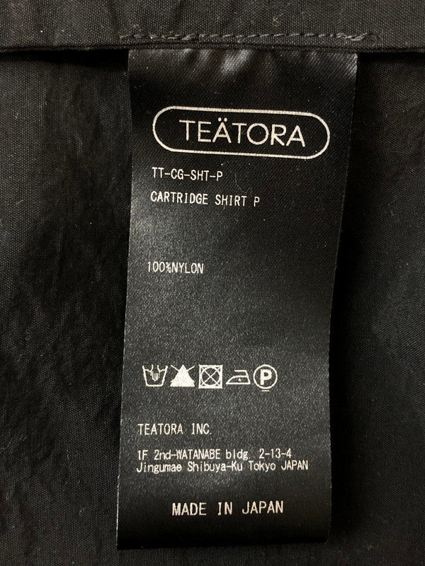 【中古品】【メンズ】 TEATORA テアトラ CARTRIDGE SHIRTS TT-CG-SHT-P カートリッジシャツ メンズ トップス 長袖 140-260416-KS-20-min サイズ：3 カラー：ブラック 万代Net店